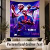 Custom Text Tapestry Lamine Yamal Print Wall Tapestry Indoor Living Room Wall Decor