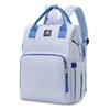 Solid Color Large Capacity Storage Mommy Bag, Lightweight Mother and Baby Backpack Baby Portable Waterproof Travel Diaper Bag for Going Out Handbag