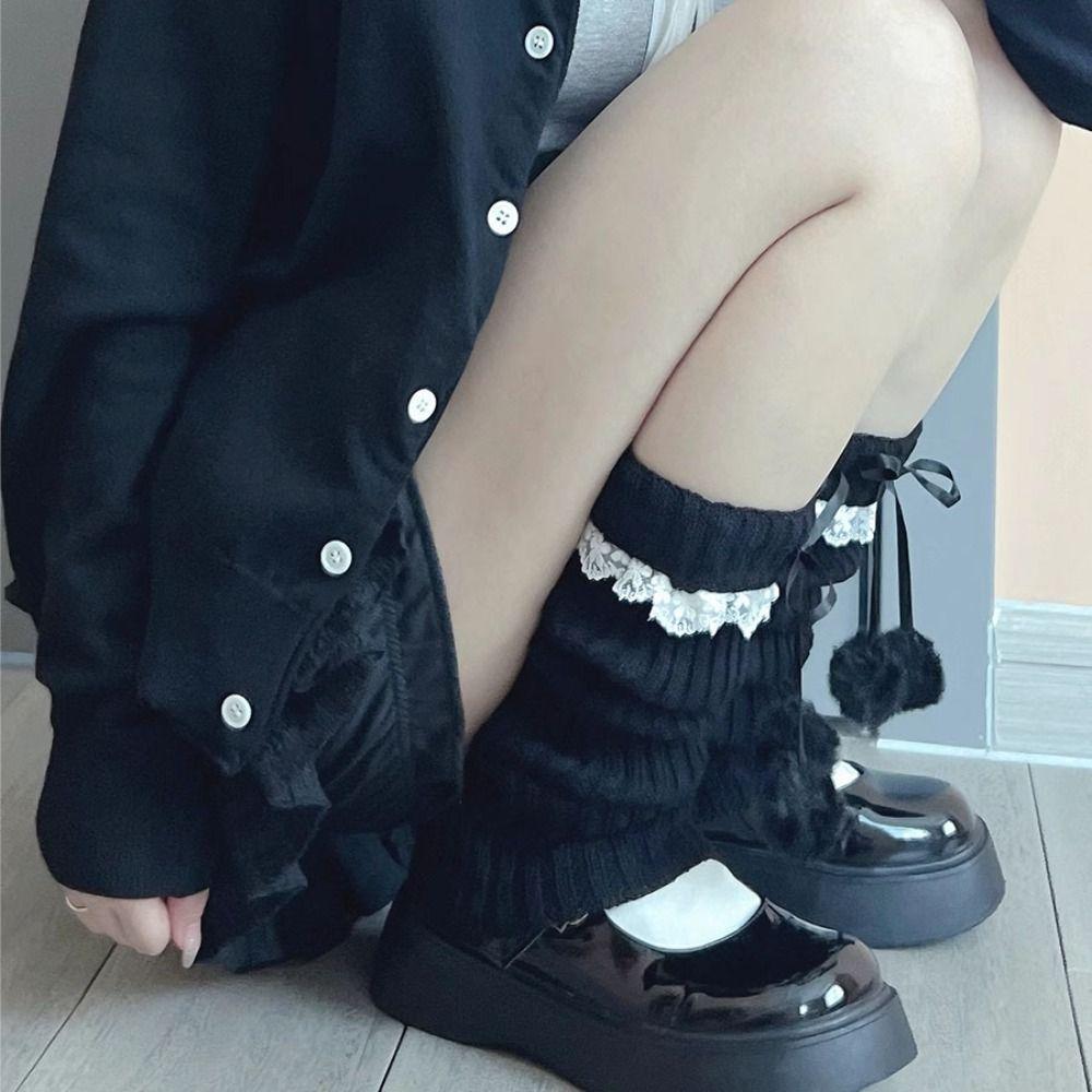 Lace Leg Warmer Women Y2k Knitted Leg Covers Fashion Balletcore Stockings  Women