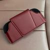 PU Leather Car Glasses Case Multi-Function Sunglasses Storage Clip  Car Interior Accessories