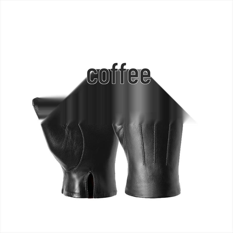 

Xihong Men s Winter Genuine Sheepskin Driving & Cycling Gloves M