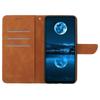 HT05 For Google Pixel 9a Case Skin-Touch Lines PU Leather Flip Phone Cover