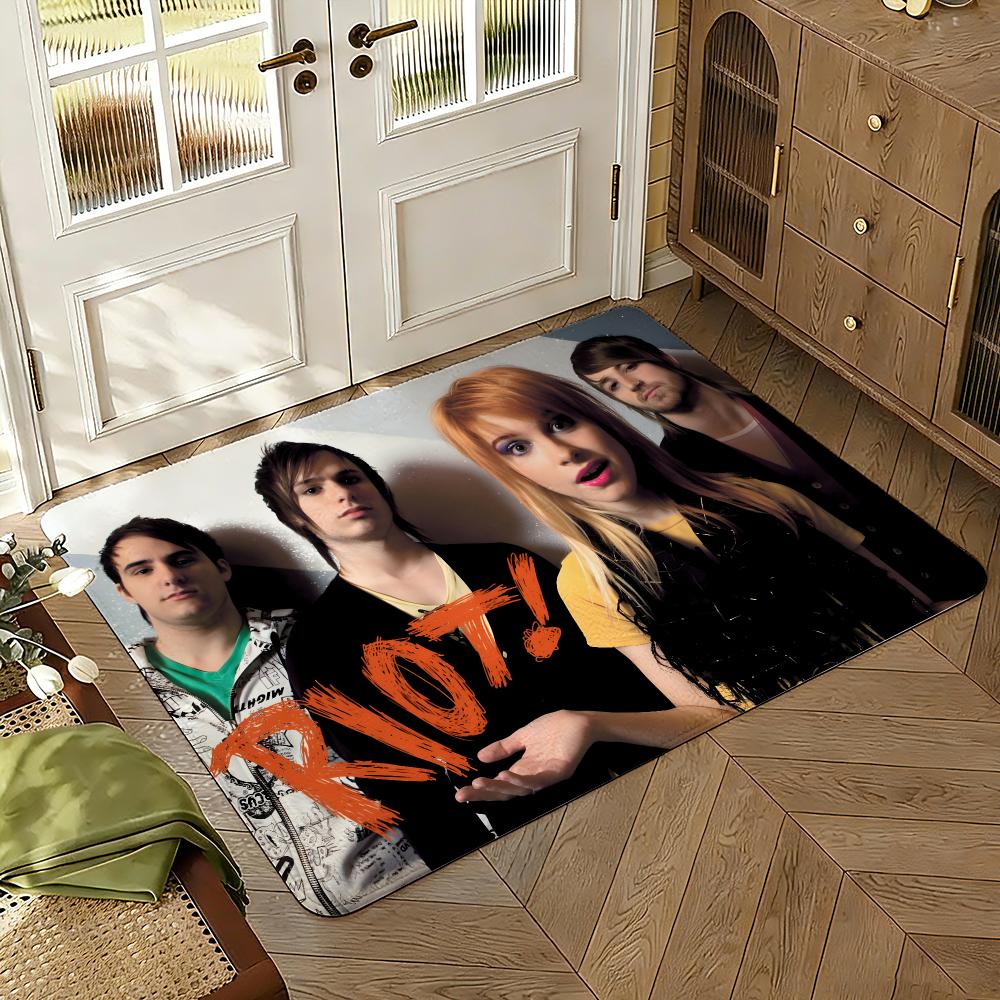 Rock Music Floor Mat Soft Thickened Absorbent Non-Slip Bedroom Living Room Door Mat Home Decor Flannel Rugs