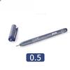 Japanese Colored Hook Line Pen Waterproof Art Supplies Anime Architectural Design Ink Tube Drawing Pen Watercolor Outline Marker