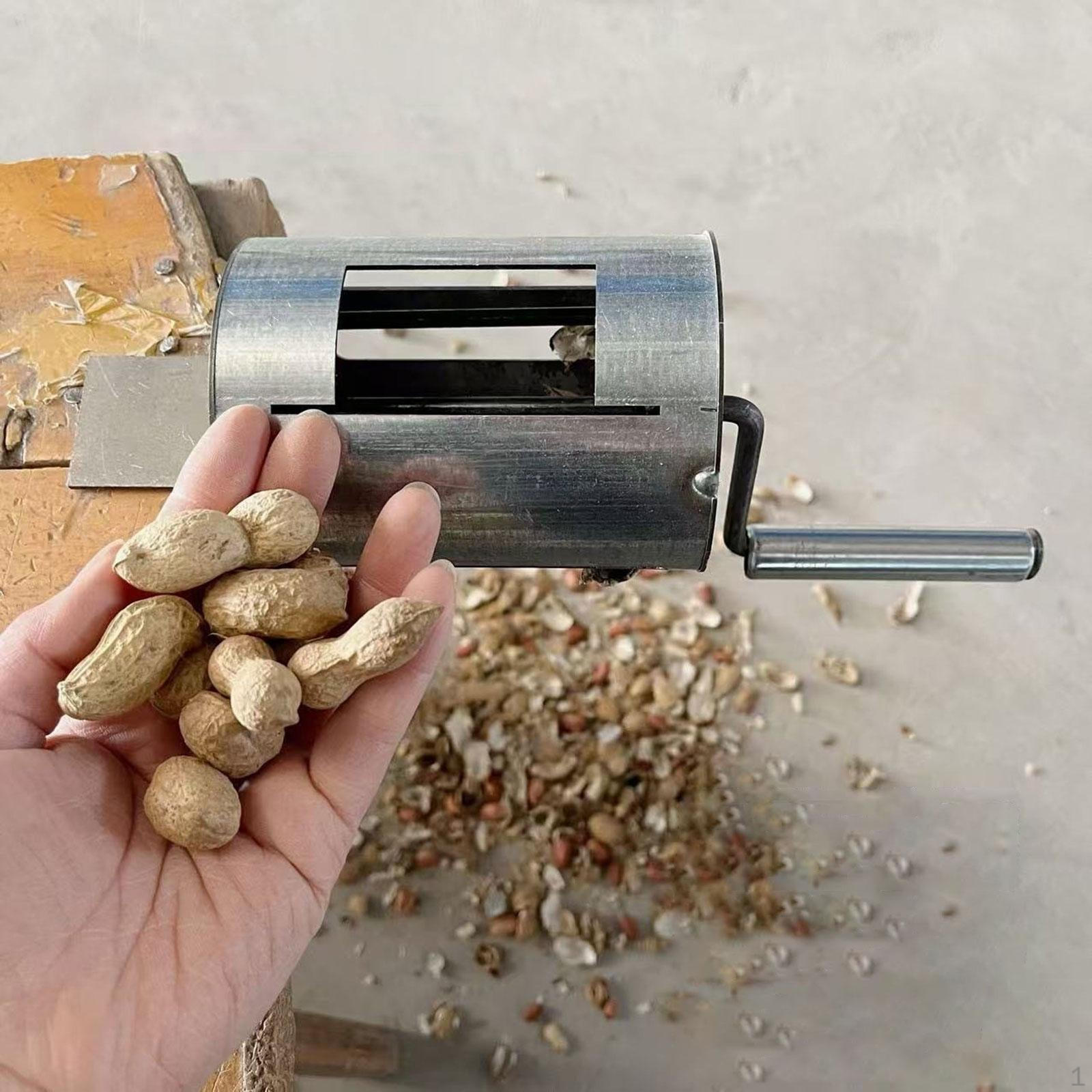 Peanut Sheller Silver Gadget Comfortable Handle Efficient Shelling Ergonomic Convenient Manual