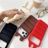 Kawaii 3D Angels Wings Bear Rabbit Cat Ears Solid Color Phone Case for iPhone 17 16 15 14 13 Pro Max Plus Soft Silicone Shockproof Protective Cover