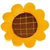Soft Plushie Flower Throw Pillow, Large Yellow Decorative Cushion for Living Room and Office