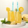 Swirl Tumbler Straws Colorful Reusable Long Hard Translucent Plastic Drinking Straws Lightweight Safe Cup Straws for Home