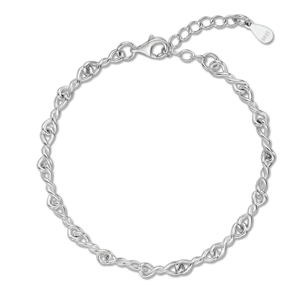 Silver925 Twisted Rope Chain Bracelet