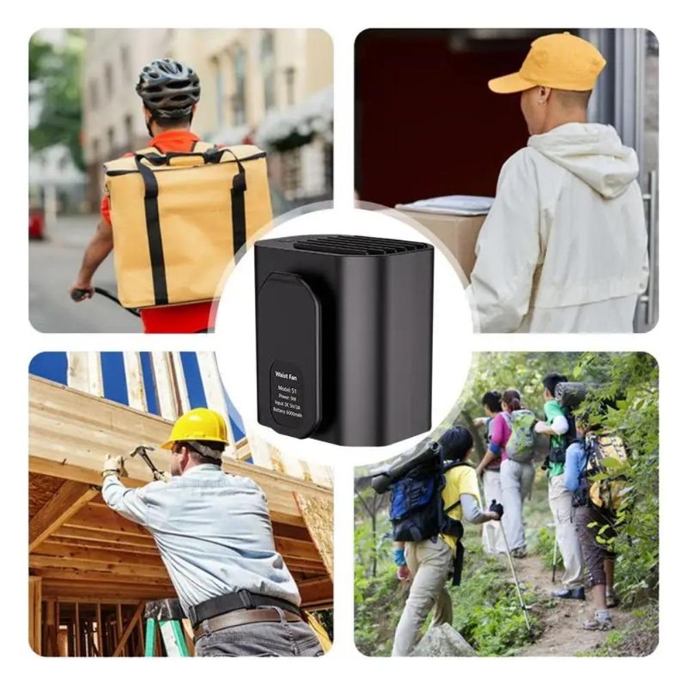 

6000mAh Waist Clip Fan Portable Cooling Fan High Quality Clip on Fan Summer