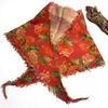 Bensu Jiuyi's Vintage Sand-Washed Double-Yarn Pure Cotton Triangle Scarf: Wear as Headband, Bandeau, or Butt Curtain.