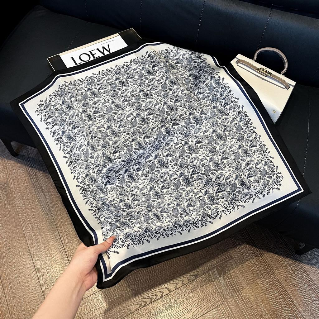 New artificial silk shell marine silk scarf 71cm square scarf professional scarf shawl scarf