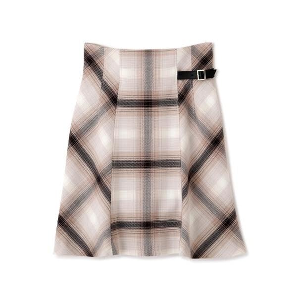[Jill by Jill Stuart] Original Check Mini Flare Skirt