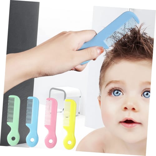 GLEAVI 4-Piece Baby Comb, Round Toddler Hair Comb, Soft for Baby's Hair