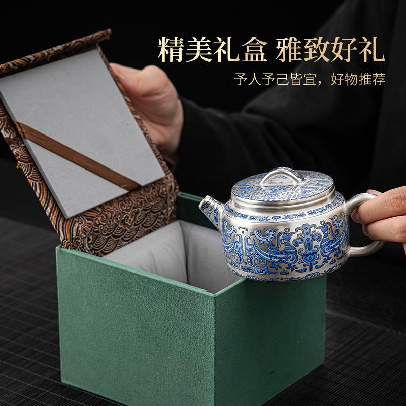 New Chinese-Style ******Lver Destiny Xuanniao Teapot Single Product Series Business Gift Box Personal Cup Brewing Teapot