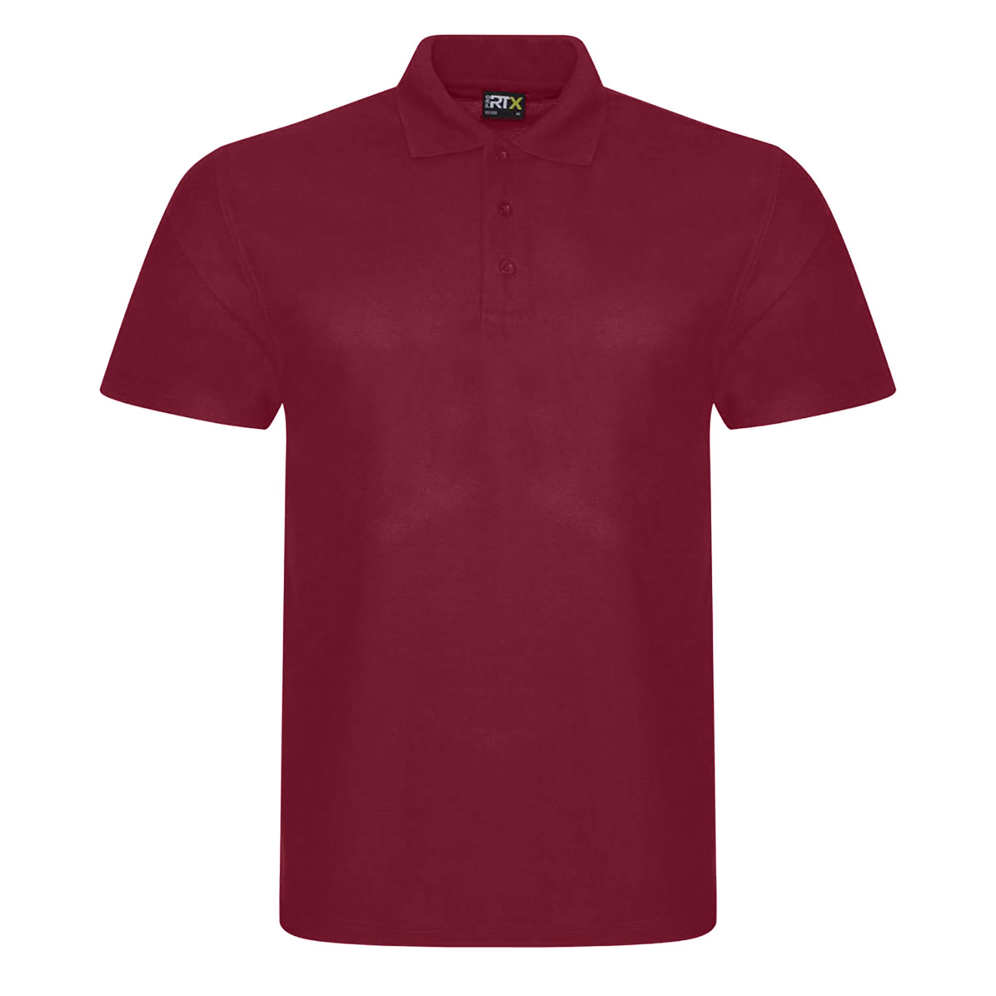 PRORTX PRO RTX Pro Pique-poloshirt voor heren 4XL bordeaux