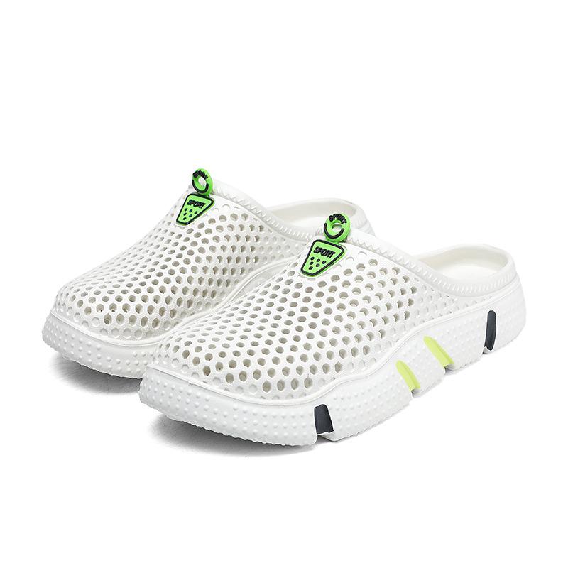 Hole Shoes Men And Women With The Same Trend Outdoor Wear Slippers Personalized Dual-Purpose Sandals Non-Slip Bag Head Beach Sandals