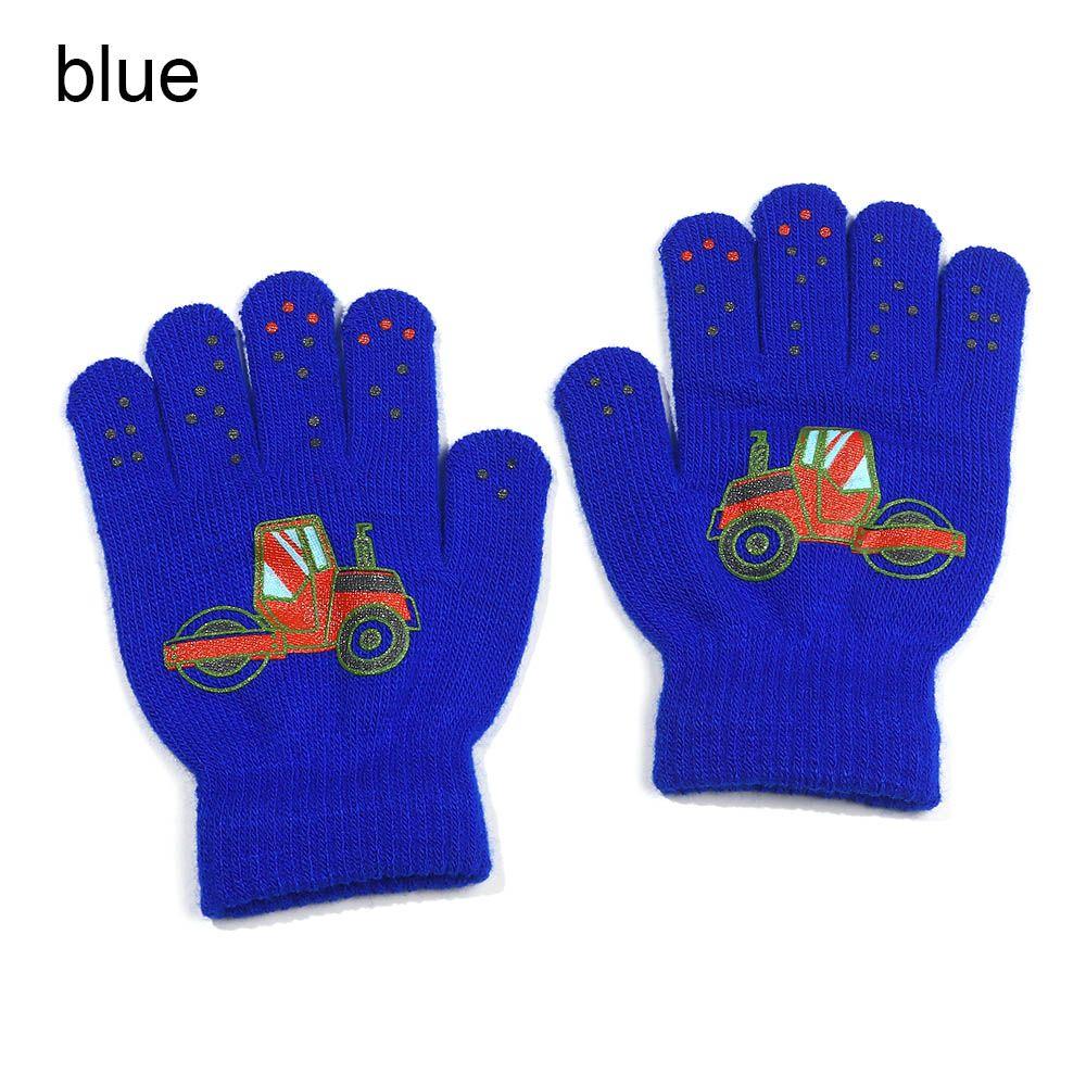 New Hot Outdoor Sports Soft Knitted Mittens Thick Warm Cute Cartoon Kids Gloves