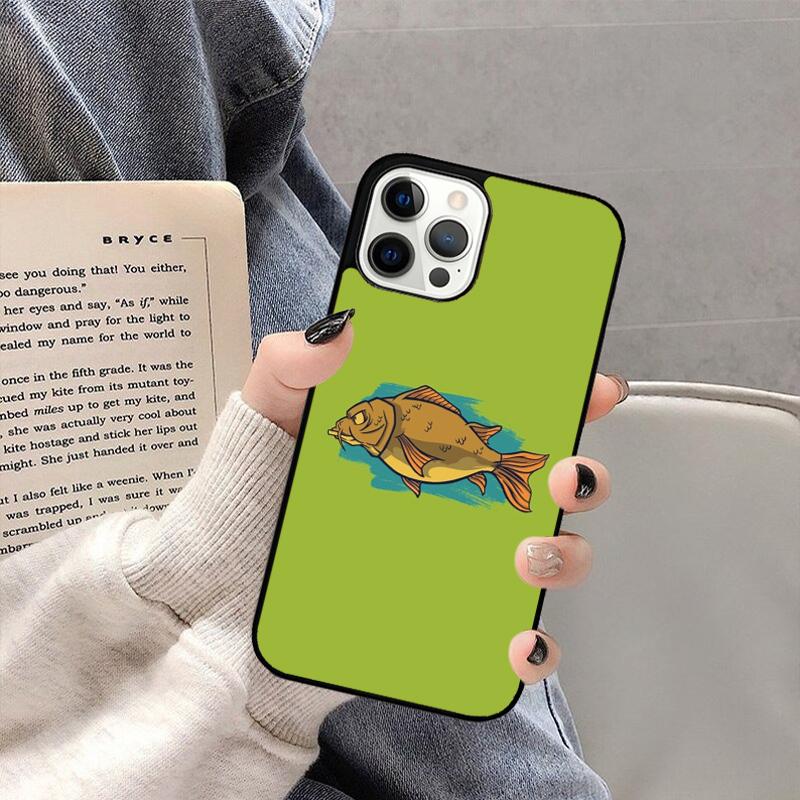 Carps Fish Fishing Phone Case For iPhone 17 Air 16 15 14 plus 11 12 13 Pro  Max coque Cover Shell