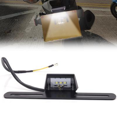 Ygmylandbb Motorrad Kennzeichenleuchte LED Kennzeichenlampe, 12 V, Motorrad Rücklicht, 3 Reihen