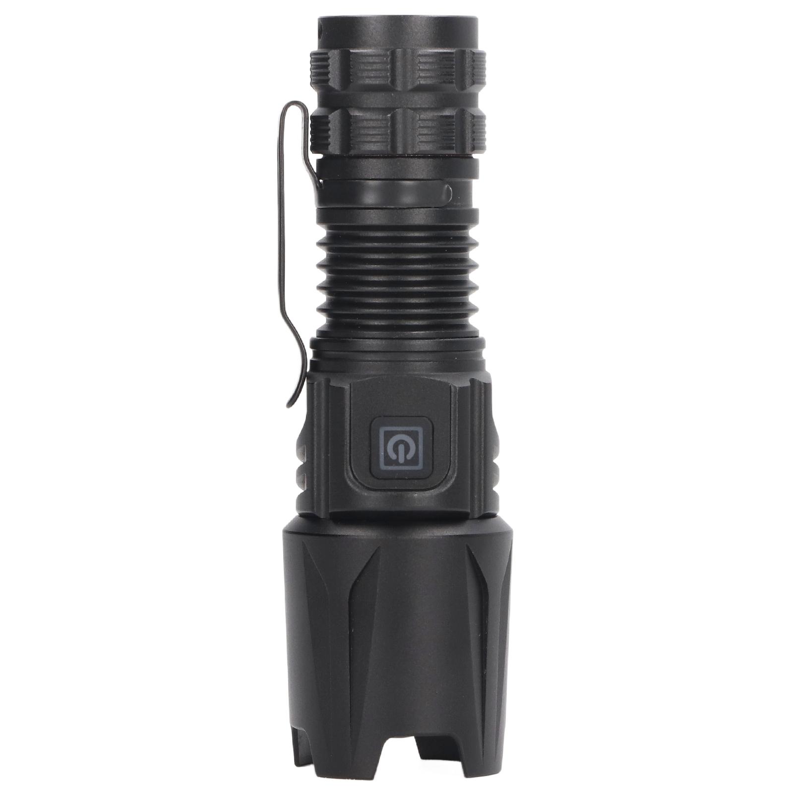 

Strong Flashlight with Clip Stepless Dimming Rechargeable Flashlight Pocket Work Light for Outdoor