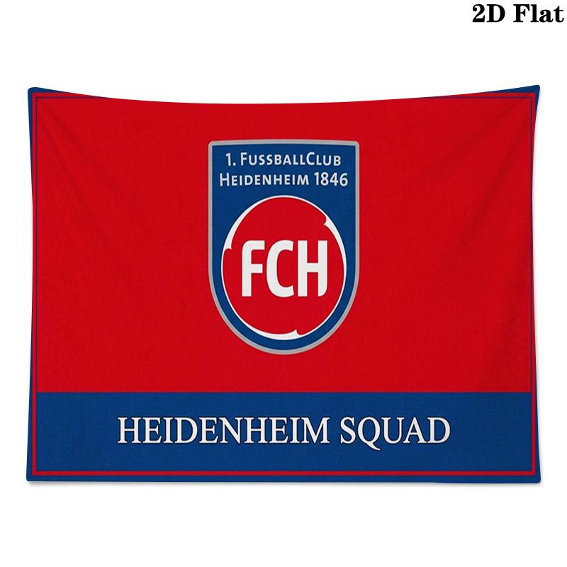 FC Heidenheim Wall Tapestry Aesthetic Wall Hanging Printed Fabric Blanket Decorative Tapestries for Bedroom Living Room Home Decor