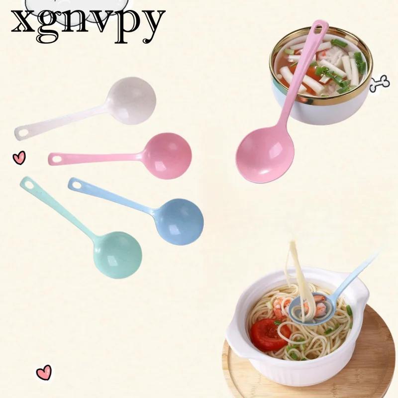Xgnvpy Design pšeničného stébla Plastová polévková lžíce Velká polévková lžíce pro kuchyň Večeře Kaše Rýže Naběračka Nádobí