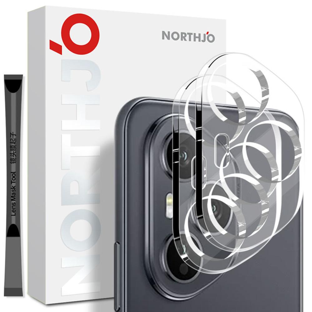 NORTHJO 2Pcs For Honor 400 Pro 5G (Global) Camera Lens Protector Tempered Glass Clear Lens Film 3D Full Coverage