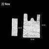 Small Transparent Disposable Plastic Tote Bags for Food Packaging