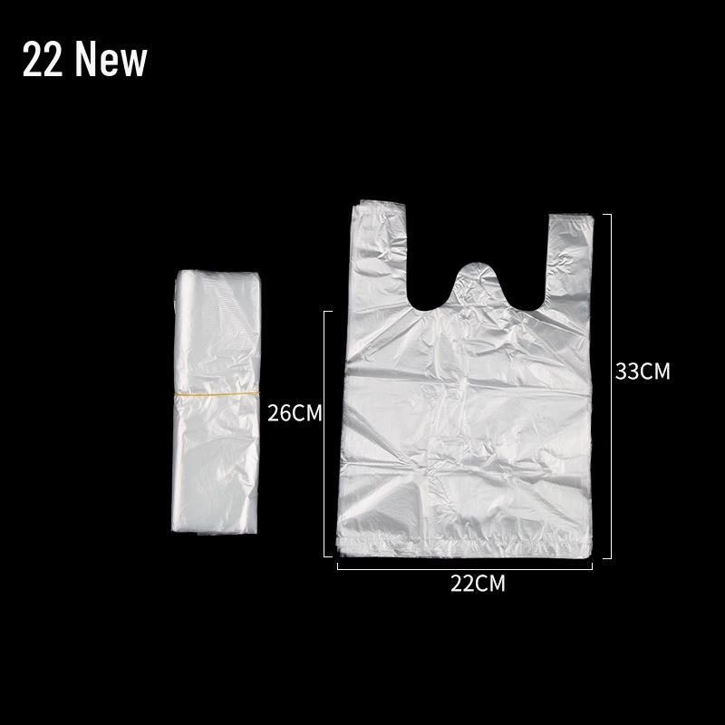 Small Transparent Disposable Plastic Tote Bags for Food Packaging