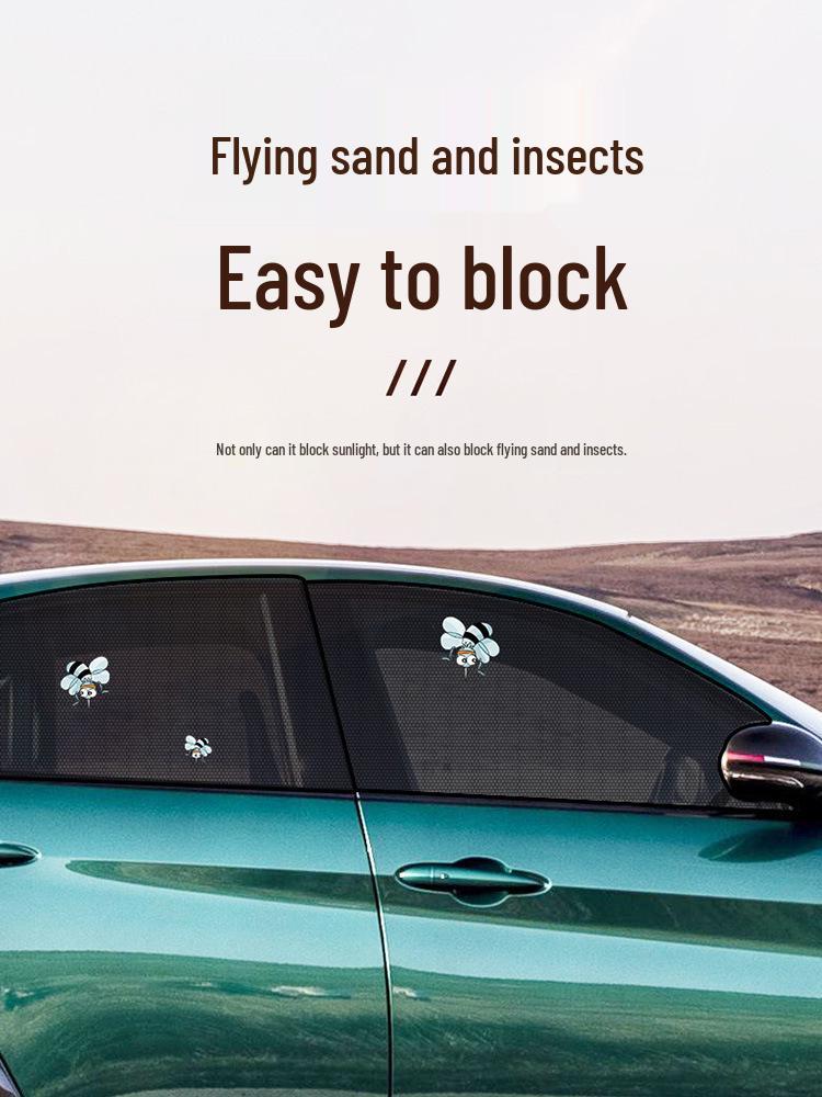 Auto-Fenster-Sonnenschutz & Mückenschutz: Insektenschutznetz und Sonnenschutzvorhang