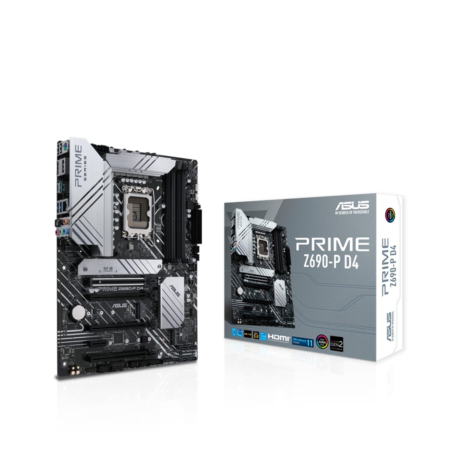 

ASUS PRIME D4 ATX Motherboard with Z690 Chipset for Intel 12th Gen CPUs Japanese Retailer Z690-P (LGA1700) [Official Product] чорний