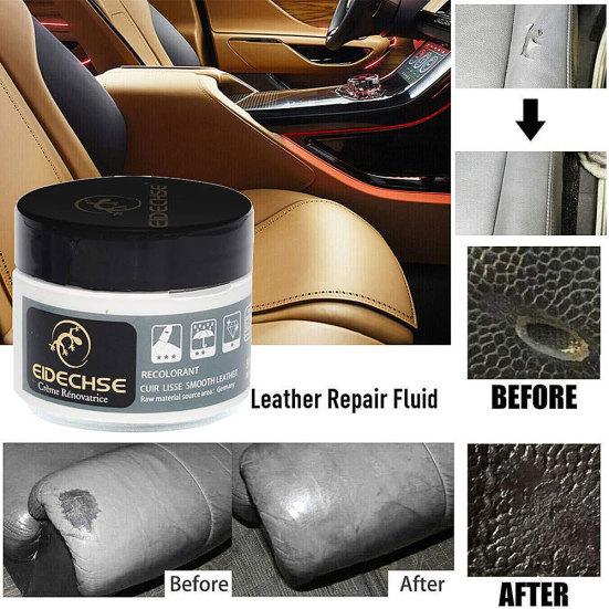 Crema riparatrice in finta pelle, pasta lucidante, cura per le scarpe dei divani dei seggiolini auto