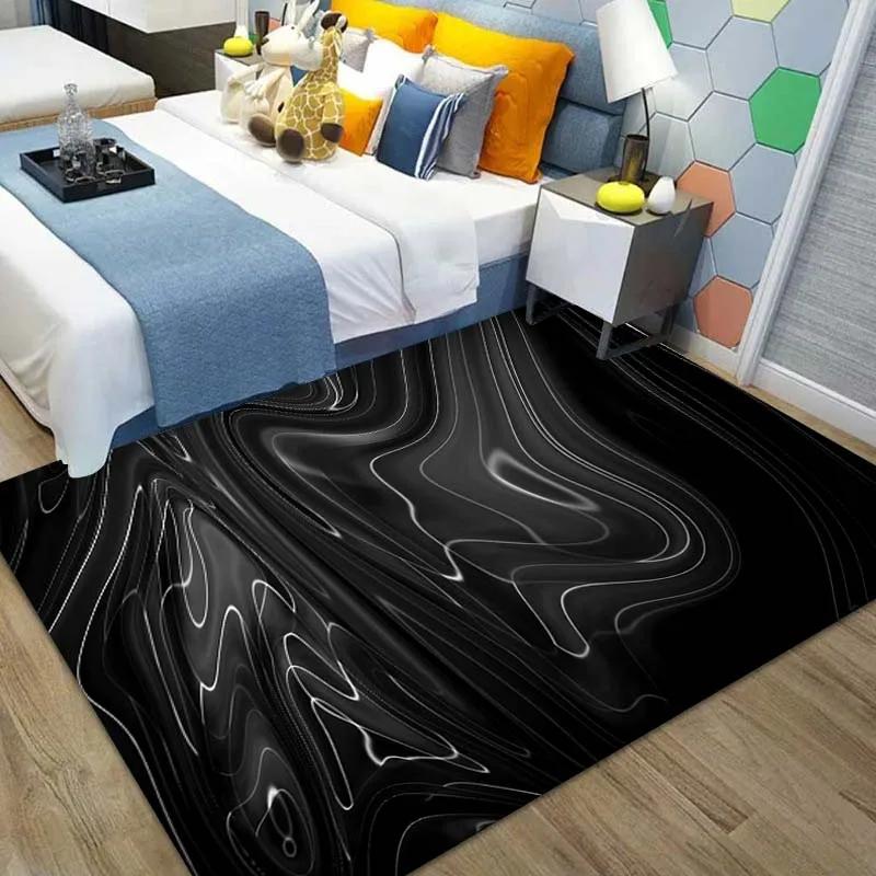 3D Streamline Pattern Carpet for Bedroom Area Rugs in The Living Room Home Decor Floor Mat Bedroom Carpet Decor DoorMat Play Mat
