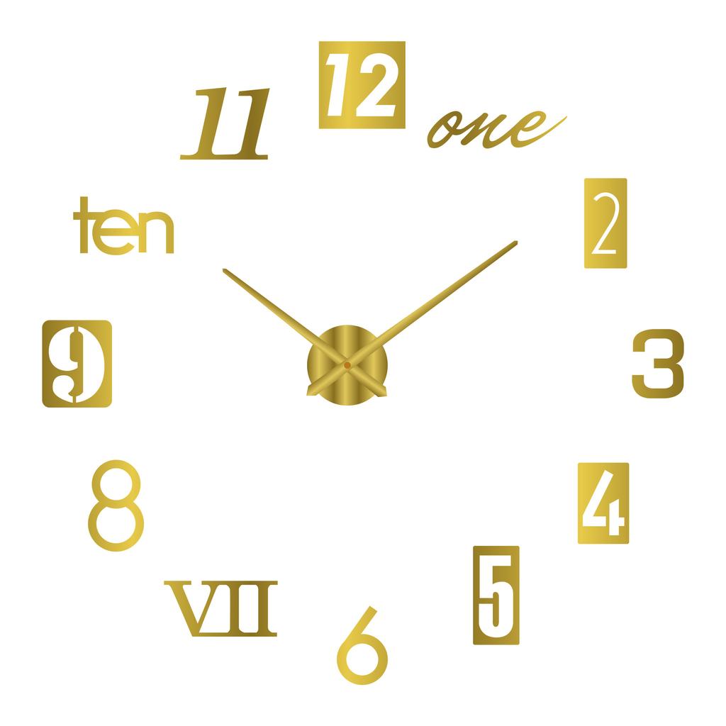 Modernes Design Große Wanduhr 3D DIY Quarz Uhren Mode Uhren Acryl Spiegel Aufkleber Wohnzimmer Wohnkultur Horloge