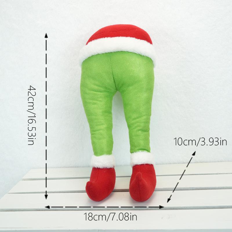 Рождественские украшения милые ножки эльфа подвеска на елку рождественские мягкие ножки подвеска на окно