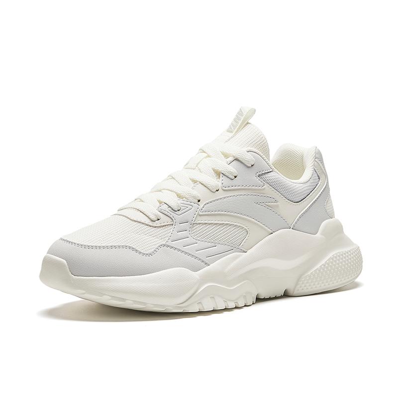 Anta Gravity Fabric Synthetic Leather Comfortable Versatile Breathable Shock Absorbing Wear Resistant Low Top Casual Shoes Women Shoes 922418854-6