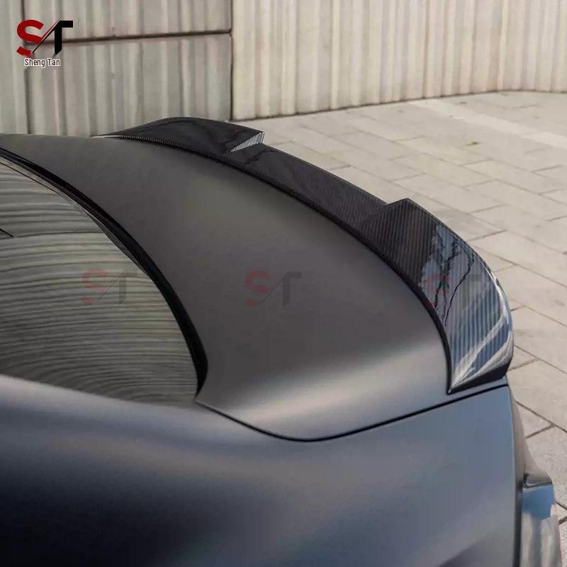 BMW M2 G87 Carbon Fiber Rear No-Drill Ducktail Spoiler & OD Style Diffuser
