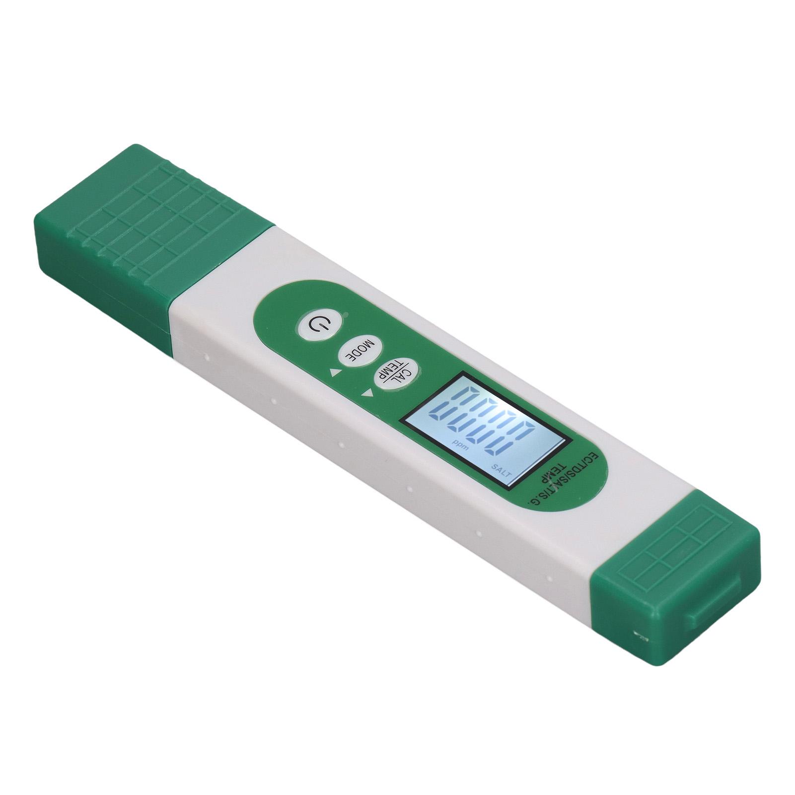

Water Quality Meter Pen Type EC SG SALT TDS TEMP 5 in 1 Tester Portable High Accuracy