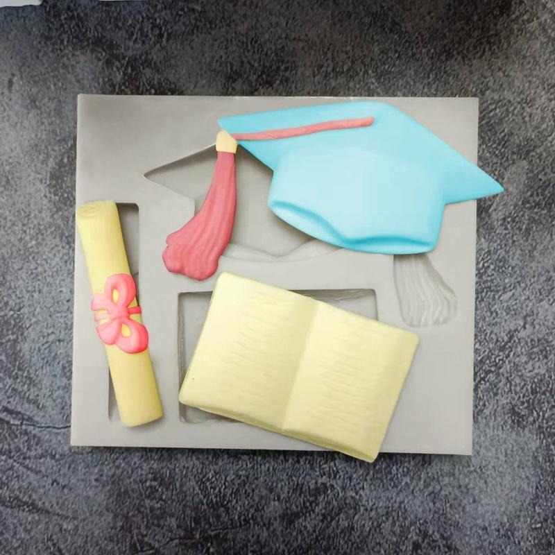 DIY Silikonform mit Abschlussmotto Cupcake Fondant Kuchen Dekorationswerkzeuge