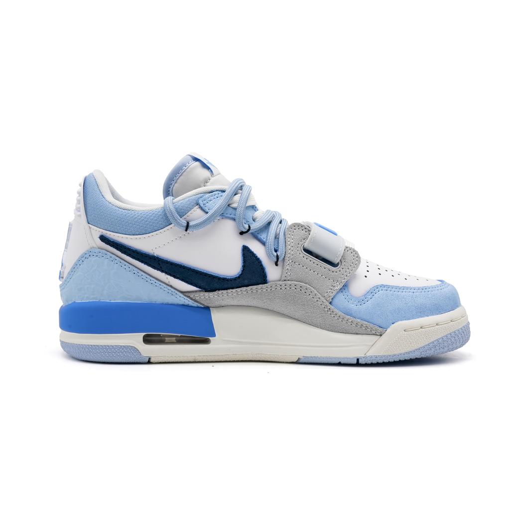 Jordan Legacy 312 Xingji Resistenti all'Abrasione Scarpe da Basket Basse Vintage da Uomo Blu Bianco CD7069-141(Team1822-)