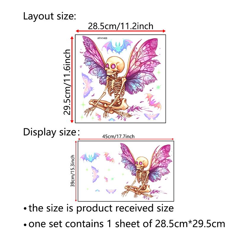 

Halloween New 3D Effect Wall Stickers Collection Of Various Horror Elements Floor Stickers Home Decoration A15