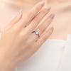 925 Sterling Silver Cute Blue  Ring Sparkling Clear Cubic for Women Fine Fashion Jewelry Birthday Gift 2025