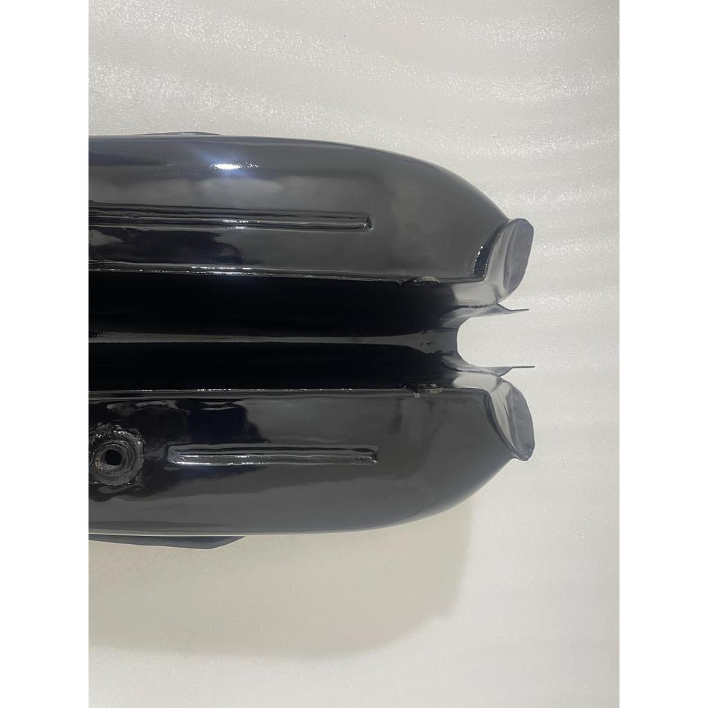 BMW R71 Black Painted Aluminium Petrol Tank With Knee Pad Plates & Cap |Fit For