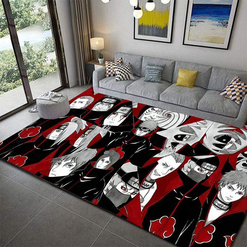 

Naruto Clan Badge Pattern Rug Soft Non-Slip Mat for Bedroom Home Decoration 60x90cm