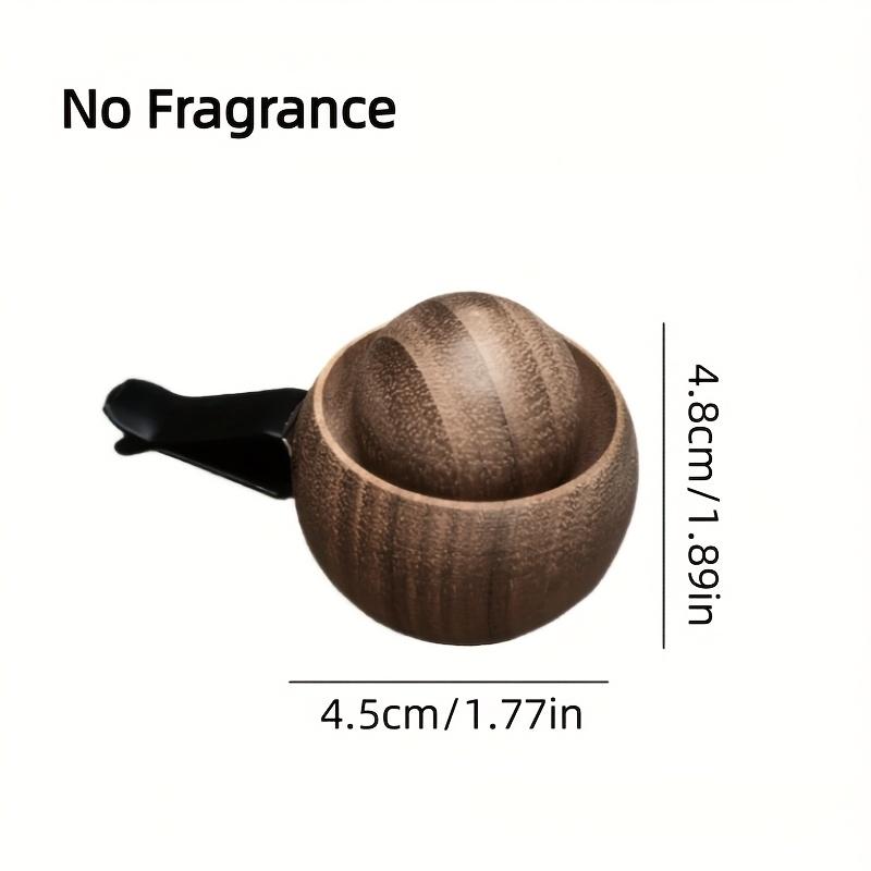 Handmade Car Air Freshener Diffuser - Natural Black Walnut Wood Scented Diffuser with Elegant Design, No Fragrance, for Car Interior, Home, Office