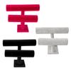 Two-Tier Velvet Jewelry Display Stand for Bracelets, Watches, Anklets, and Necklaces