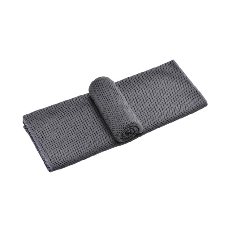 

30x80cm Ice Sensing Towel Sun Blocking Quick Dry Towel Cooling Technology for Running Cycling Swimming Fitness темно-сірий колір