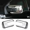 For Ford F-150 F150 2015-    ABS Carbon Fiber Door Rearview Mirror Cap Frame Cover Trims Car Styling Accessories
