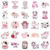 10/30/50pcs Cute Strawberry Pink Cow Graffiti Stickers Kawaii Animal Decals DIY Luggage Fridge Journal Cartoon Graffiti Sticker